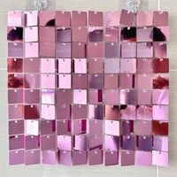Toile de Fond Mariage à Panneaux Sequins Brillants, coloris rose