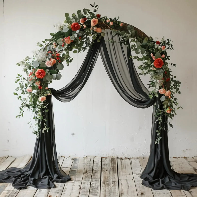 Voilage Noir pour Arche de Mariage, vue complémentaire 7
