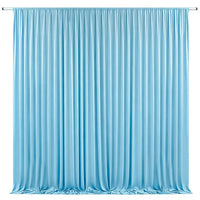 Toile de fond de mariage extensible à poche à tringle, dimensions 75 × 200 cm à 75 × 400 cm