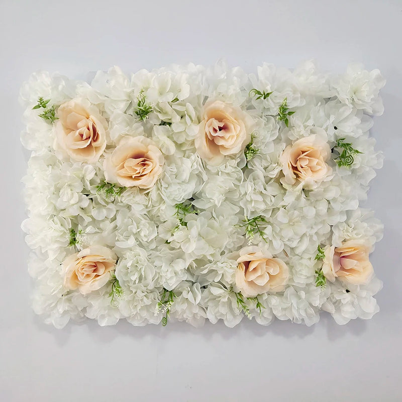 Mur de Fleurs Artificielles, Panneau 40 × 60 cm à l'Unité, 28 Coloris