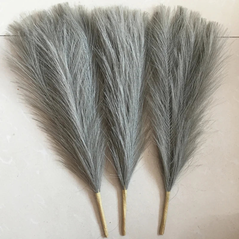 Pampa Artificielle pour Mariage Bohème, Tige de 45 cm, coloris vert sauge