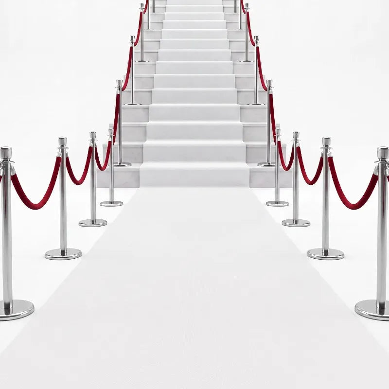 Tapis d'Allée de Mariage Blanc, 150 cm de Large, 3 à 15 m