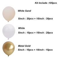 Kit Arche de Ballons Blanc Sable et Beige, vue complémentaire 2