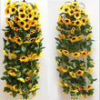 Fleurs pour Arche de Mariage, Guirlande de Tournesols 260 cm, 1, 2 ou 5 Pièces