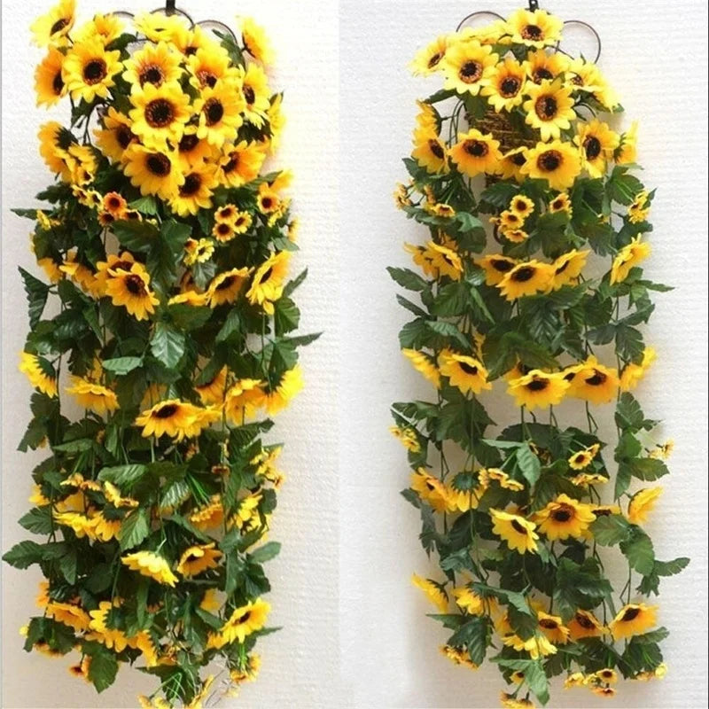 Fleurs pour Arche de Mariage, Guirlande de Tournesols 260 cm, vue complémentaire 2