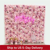Mur de Fleurs Artificielles, Panneau de Roses 40 x 60 cm, vue d'ensemble