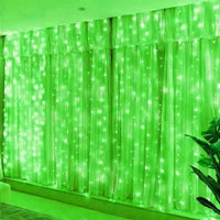 Rideau Lumineux LED avec Télécommande, 100 à 600 LED, coloris vert