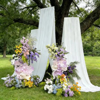 Drapé d'Arche de Mariage Sans Plis, 8 Coloris, 3 à 10 m de Long