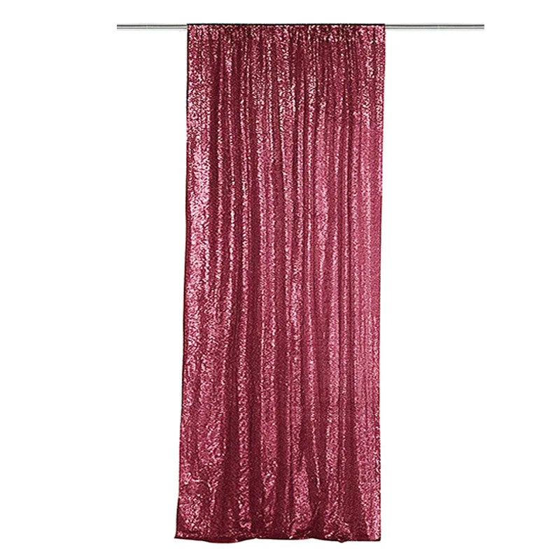 Toile de Fond Sequins Mariage, Panneau 60 × 240 cm, coloris bordeaux