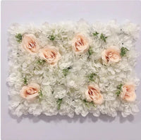 Mur de Fleurs Artificielles, Panneau Haute Densité 60 × 40 cm, 22 Coloris