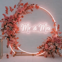 Néon Mariage « Mr & Mrs » Blanc Chaud ou Froid, 40 cm, vue complémentaire 4