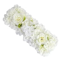 Rangée de Fleurs Artificielles Hortensias et Pivoines, vue complémentaire 3