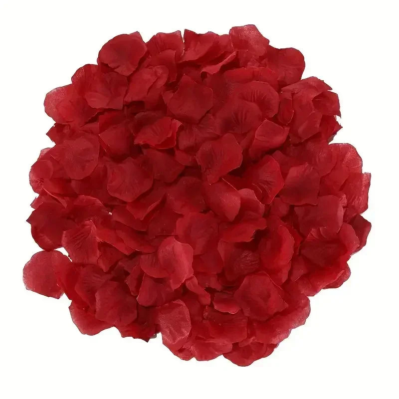 Pétales de Rose Artificiels, coloris rouge foncé