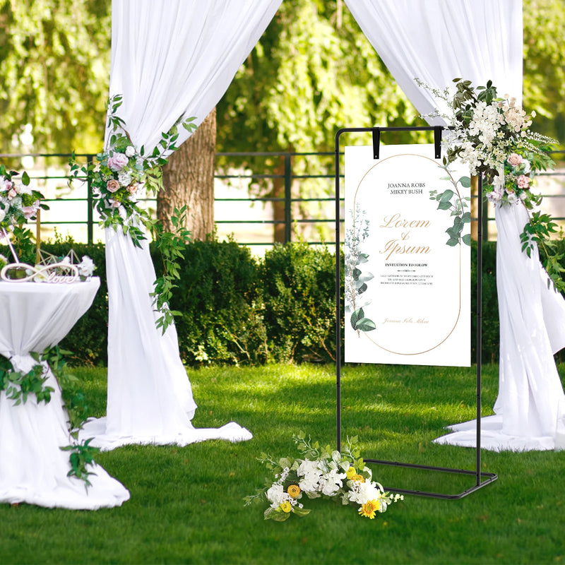 Chevalet Mariage pour Panneau de Bienvenue en Métal, vue complémentaire 3