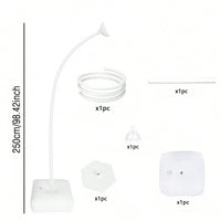 Structure Arche Ballon Souple, Blanche ou Dorée, blanc, 250 cm