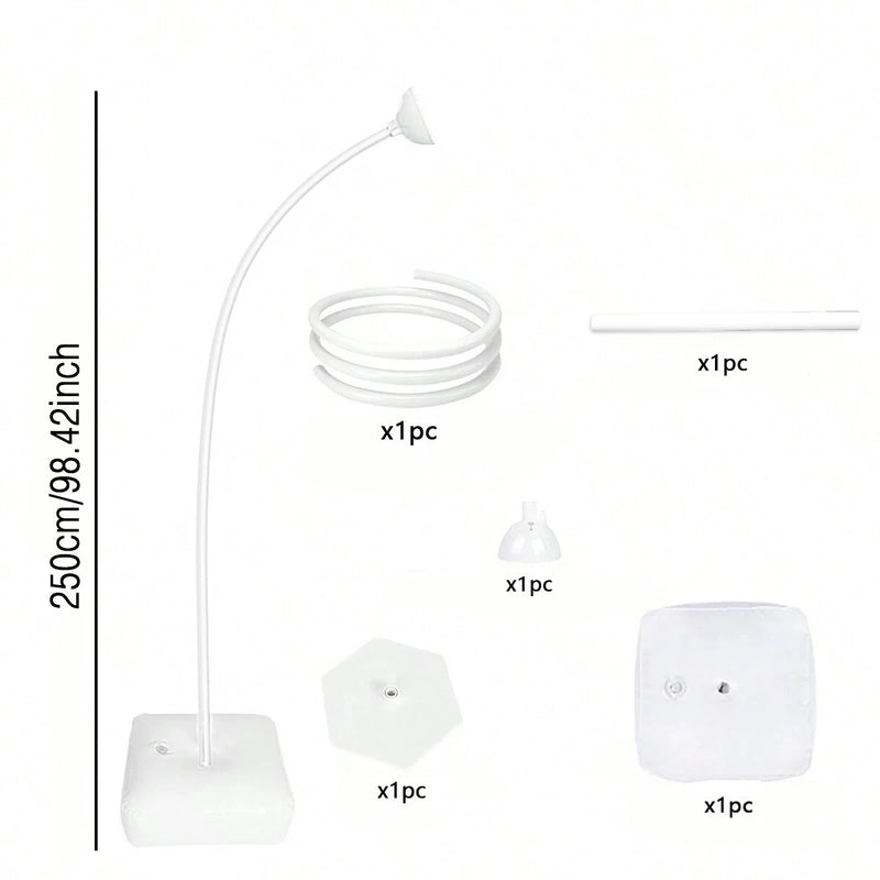Structure Arche Ballon Souple, Blanche ou Dorée, blanc, 250 cm