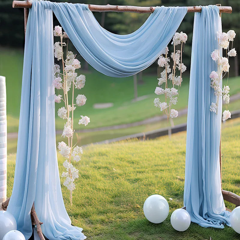 Compositions Florales et Voilages Bohèmes pour Arche de Mariage, 24 Articles à la Pièce