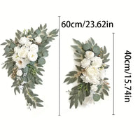 Fleurs pour Arche de Mariage, coloris blanc et ivoire