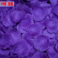 Pétales de Rose Artificiels en Tissu, coloris violet foncé