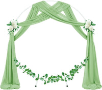 Voilage Drapé pour Arche de Mariage et Plafond, coloris vert pistache