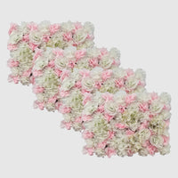 Mur de Fleurs Artificielles, Lot de 4 Panneaux 60 × 40 cm, vue complémentaire 3