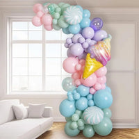 Structure Demi-Arche de Ballons Cintrable avec Base à Eau, Blanc ou Doré, 150 ou 250 cm