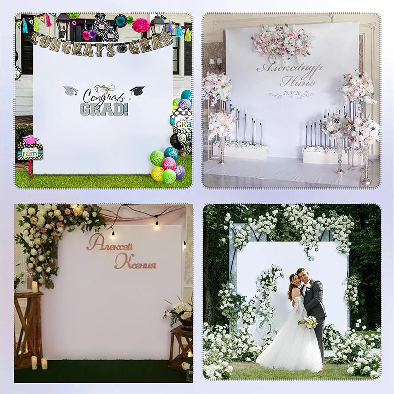 Housse d'Arche Carrée de Mariage, 5 Coloris, 200 × 200 ou 220 × 220 cm