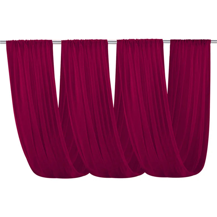 Voilage Mariage Plafond en Mousseline, coloris bordeaux