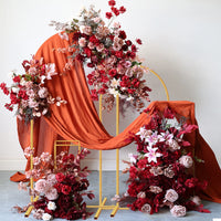 Arches de Mariage Dorées en Métal, Lot de 2 Arches Cintrées