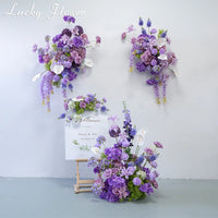 Compositions Florales Violettes pour Arche de Mariage, vue complémentaire 4