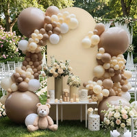 Housse d'Arche de Mariage Champagne en Spandex, Double Face, 2 Tailles
