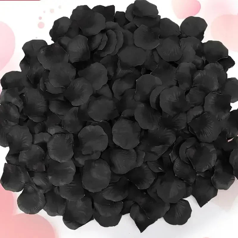Pétales de Rose Artificiels, coloris noir