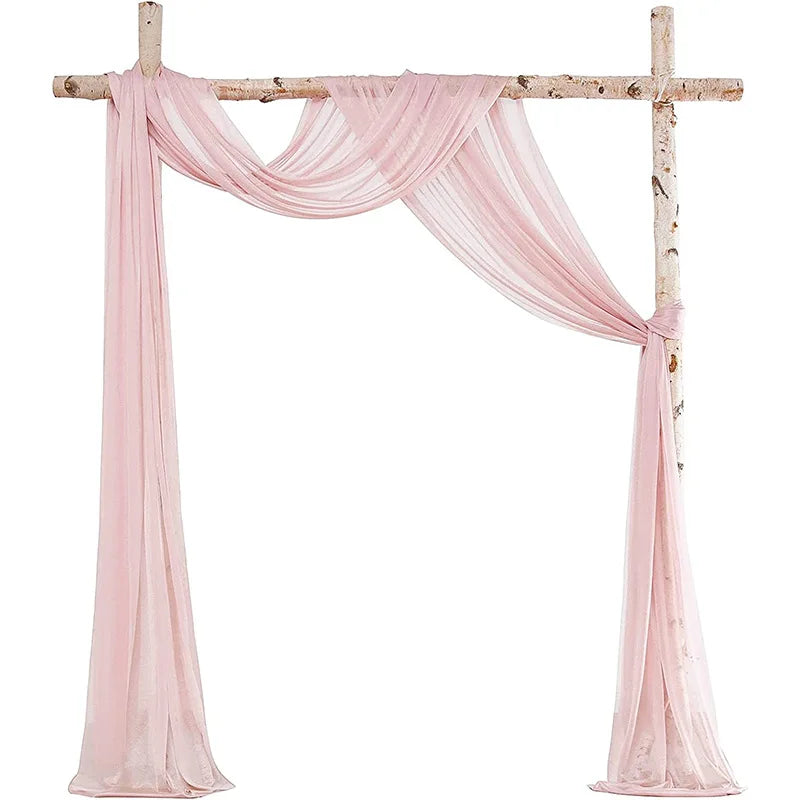 Compositions Florales et Voilages Bohèmes pour Arche de Mariage, 24 Articles à la Pièce