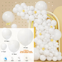 Kit Arche de Ballons 148 Pièces, Rose Pastel, Or, coloris blanc