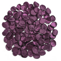 Pétales de Rose Satinés Artificiels, coloris aubergine
