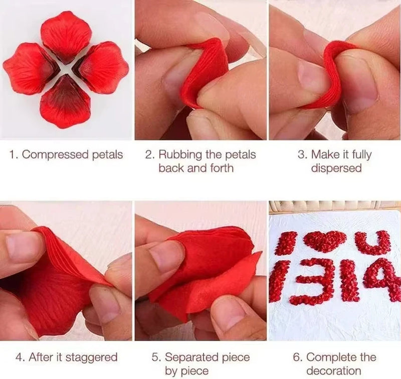 Pétales de Rose Artificielles de Mariage, 100 à 2000 Pétales, vue complémentaire 5