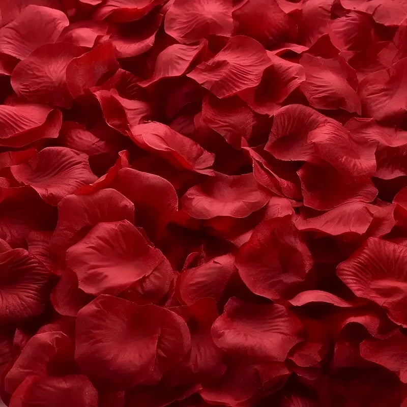 Pétales de Rose Artificielles de Mariage, 100 à 2000 Pétales, coloris bordeaux