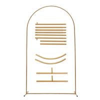 Arche de Mariage Arrondie Dorée Démontable, hauteur 120 cm