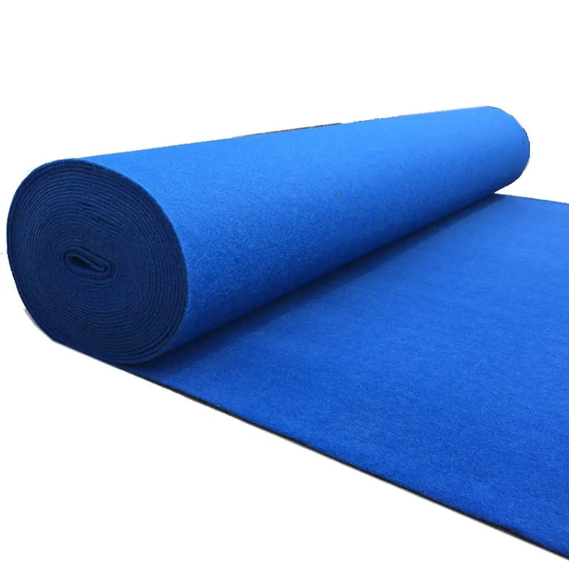 Tapis d'Allée de Mariage Rouge, Bleu ou Vert, 5 à 15 m de Long, coloris bleu