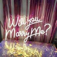 Néon Manuscrit « Will You Marry Me ? », vue complémentaire 4