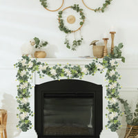 Guirlande d'Eucalyptus avec Fleurs pour Arche, vue complémentaire 3