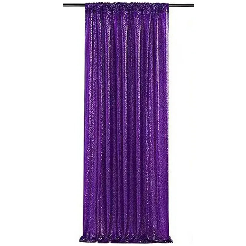 Toile de Fond Sequins Mariage, Panneau 60 × 240 cm, coloris violet