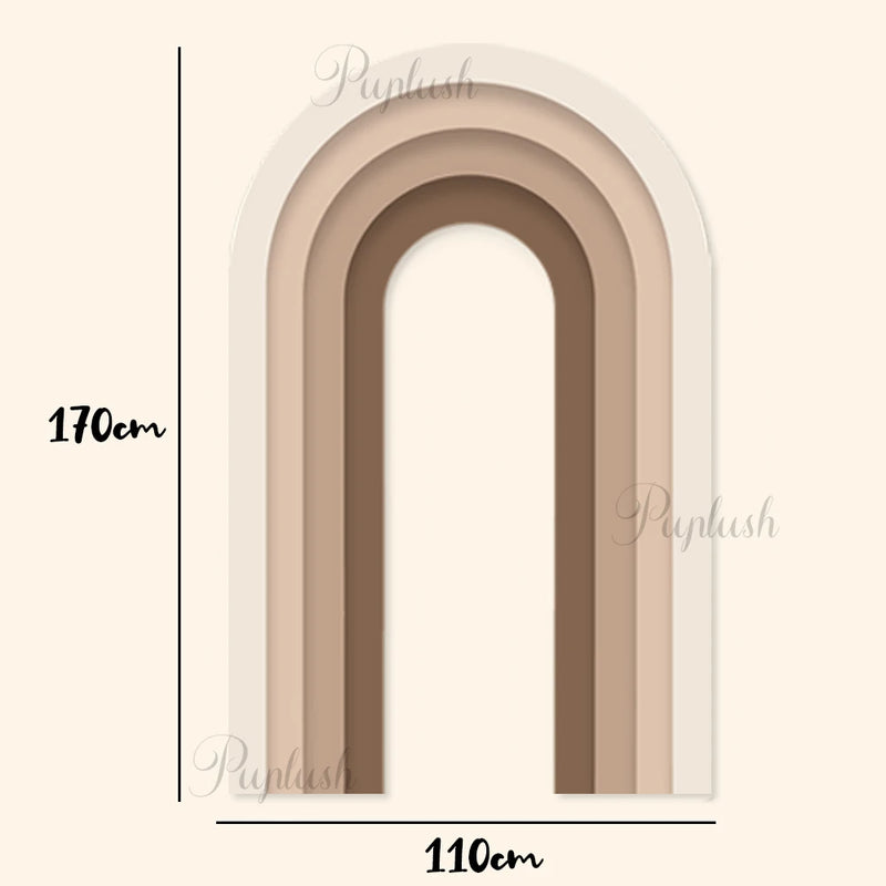 Panneau d'Arche Dégradé en Carton Rigide, 170 × 110 cm, 8 Coloris