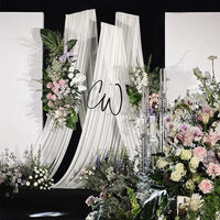 Drapé d'Arche de Mariage Sans Plis, 8 Coloris, 3 à 10 m de Long