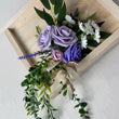 Composition de Fleurs pour Arche de Mariage, Violet et Lilas, 50 × 25 cm