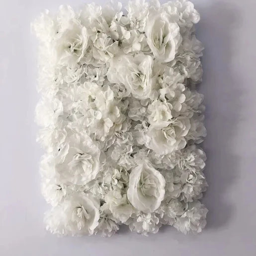 Mur de Fleurs Artificielles, Panneau Haute Densité 60 × 40 cm, 22 Coloris