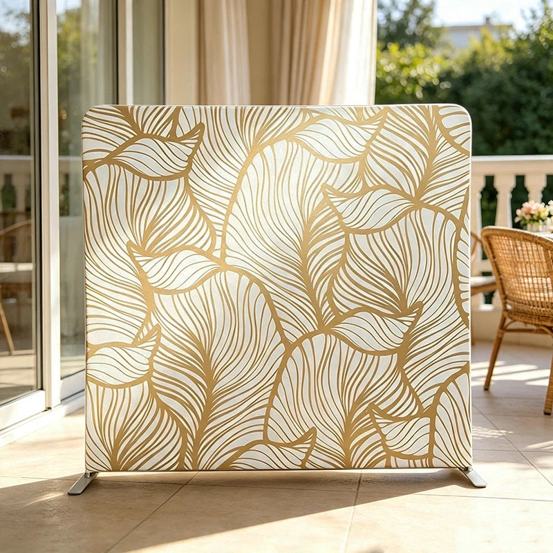 Fond de Photocall Double Face en Aluminium, 243 x 243 cm, 20 Motifs Recto Verso
