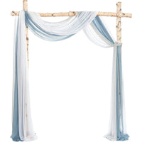 Compositions Florales et Voilages Bohèmes pour Arche de Mariage, 24 Articles à la Pièce