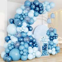 Kit Arche de Ballons Bleu Ciel et Bleu Roi, 84 Pièces, vue complémentaire 5