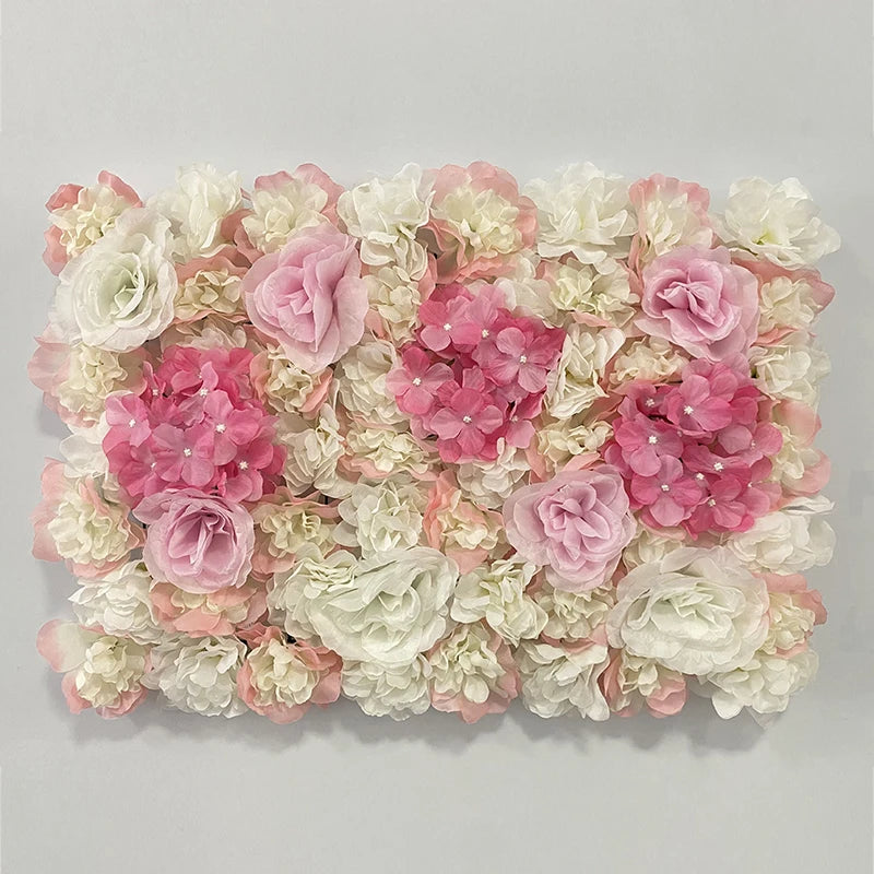 Mur de Fleurs Artificielles, Panneau 40 × 60 cm à l'Unité, 28 Coloris